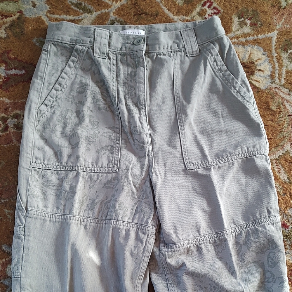 High Waisted Cargo Style Pants